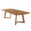 Ver imagem 1 de Mesa para Sala de Jantar Munique 220cm Madeira Tampo Barril Laminado Moderna Mobília