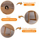 Ver imagem 5 de Mesa para Sala de Jantar Munique 220cm Madeira Tampo Barril Laminado Moderna Mobília