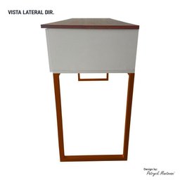 Penteadeira Camarim Bancada Para Maquiagem Bege cobre - 7