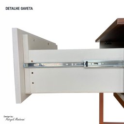 Penteadeira Camarim Bancada Para Maquiagem Bege cobre - 6