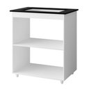 Ver imagem 2 de Balcão para Cooktop Laura 70cm 04 Bocas com Tampo Recortado Branco - Desk Design