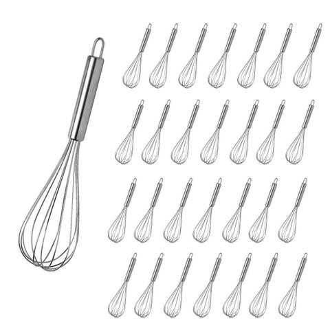 Batedor Fouet Kit 85 Uni Misturador Manual Ovos Clara em Neve Bolo Fue Regulavel Inox Profissional C