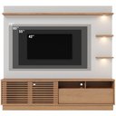 Ver imagem 3 de Estante Painel para Tv 70 Pol com Led Itapema C04 Freijó Off White Matte - Lyam Decor
