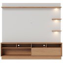 Ver imagem 1 de Estante Painel para Tv 70 Pol com Led Itapema C04 Freijó Off White Matte - Lyam Decor