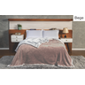 Manta Polar Casal Dupla Face Sherpa:bege - 1