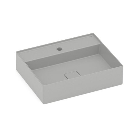 Cuba de Sobrepor com Mesa Terra T19 Cinza/Stone Roca