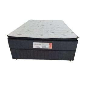Colchão Casal Queen Amsterdã Molas Ensacadas com Espuma D33 1,58x1,98x0,30 Cinza