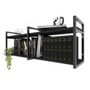 Ver imagem 3 de Prateleira Industrial Moveis Escritorio Quarto Estante Infantil Livros Preto Ferro e Madeira