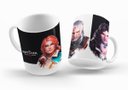 Ver imagem 1 de Caneca Ecf The Witcher - Triss, Geralt, Yennefer Porcelana Branca 325ml