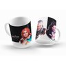 Caneca ECF The Witcher - Triss, Geralt, Yennefer Porcelana Branca 325ml - 1