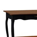 Ver imagem 3 de Aparador para Sala com Pés Luis Xv Gaveta e Prateleira 1019p Linz Móveis - Preto/imbuia Glazer