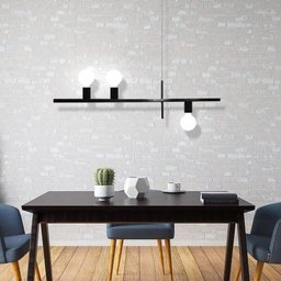 Pendente Haven na Cor Preto para 3 Lâmpadas E-27 Bivolt - Haven-preto-e27 - 2