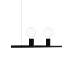 Pendente Haven na Cor Preto para 3 Lâmpadas E-27 Bivolt - Haven-preto-e27 - 3