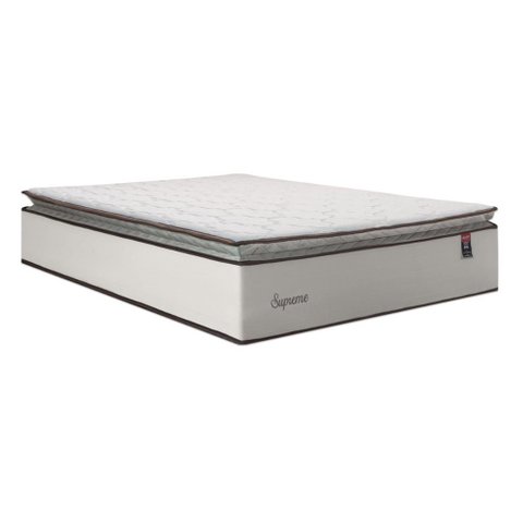 Colchão de Molas Ensacadas Pillow Top Supreme Lux Casal 138cm