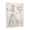 Tela para Pintura Riscada 30x40cm Frozen Art & Hobby - 1