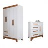 Quarto Infantil Completo Kids 5 Portas 6 Gavetas Branco/nature - Panorama Móveis - 4
