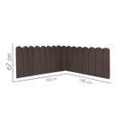 Ver imagem 3 de Cabeceira Painel Cama Queen Box Nuvem Suede Sandy 160 Cm:marrom