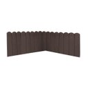 Ver imagem 1 de Cabeceira Painel Cama Queen Box Nuvem Suede Sandy 160 Cm:marrom