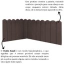 Ver imagem 5 de Cabeceira Painel Cama Queen Box Nuvem Suede Sandy 160 Cm:marrom