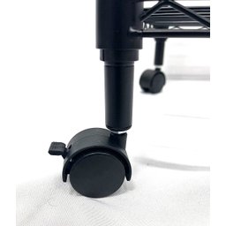 Estante de Aço Inox VGHome 5 prateleiras - aramada Cor Preta - 3