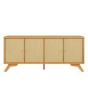 Ver imagem 2 de Balcão Buffet 180cm com Palha Hexagonal Natural Carvalho Rosé Dalla Costa