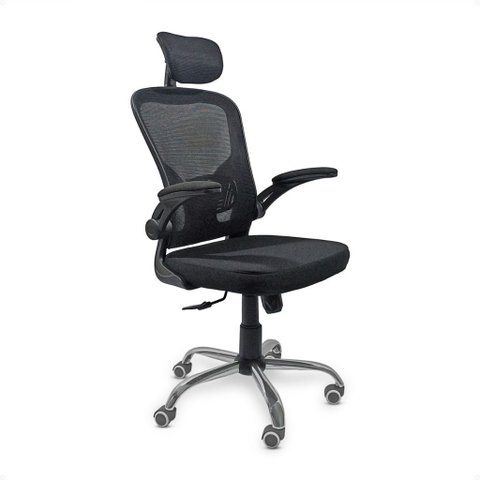 Cadeira para Escritório Office Ergonômica Modelo Presidente Cor Preto