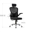 Ver imagem 5 de Cadeira para Escritório Office Ergonômica Modelo Presidente Cor Preto