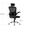 Cadeira para Escritório Office Ergonômica Modelo Presidente Cor Preto - 5