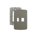 Ver imagem 1 de Placa com Suporte Margirius B3 Colors 4x2 para 1 Módulo Horizontal Argila