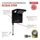 Ver imagem 3 de Ducha Acqua Star Ultra Preto 220V 7800W 7540560 Lorenzetti