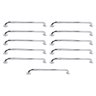 Barra de Apoio 70cm Inox Kit 11 Unidades Suporte Idoso Gestante Criança Cadeirante Banheiro Box Corr - 1
