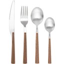 Ver imagem 4 de Cj Talheres Bianchini Agra 24pçs Aco Inox Cabo Madeira