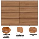 Ver imagem 3 de Cômoda Sinatra 8 Gavetas MDF-MDP com Puxador Cava Amêndoa Demóbile