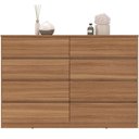 Ver imagem 1 de Cômoda Sinatra 8 Gavetas MDF-MDP com Puxador Cava Amêndoa Demóbile