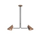 Ver imagem 3 de Pendente Fox Lustres Argular 100x100x16cm Madeira e Aço Carbono 2xe27 Cor:mondo