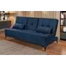Sofá Cama Solteiro Colorado Reclinável 3 Posições em Suede: Azul-marinho - 2