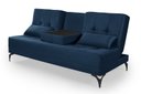 Ver imagem 1 de Sofá Cama Solteiro Colorado Reclinável 3 Posições em Suede: Azul-marinho