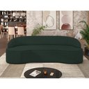 Ver imagem 2 de Sofá 3 Lugares Curvo Sala de Estar Living Lótus D02 Linho Verde Musgo 180 cm C-117 - Lyam Decor