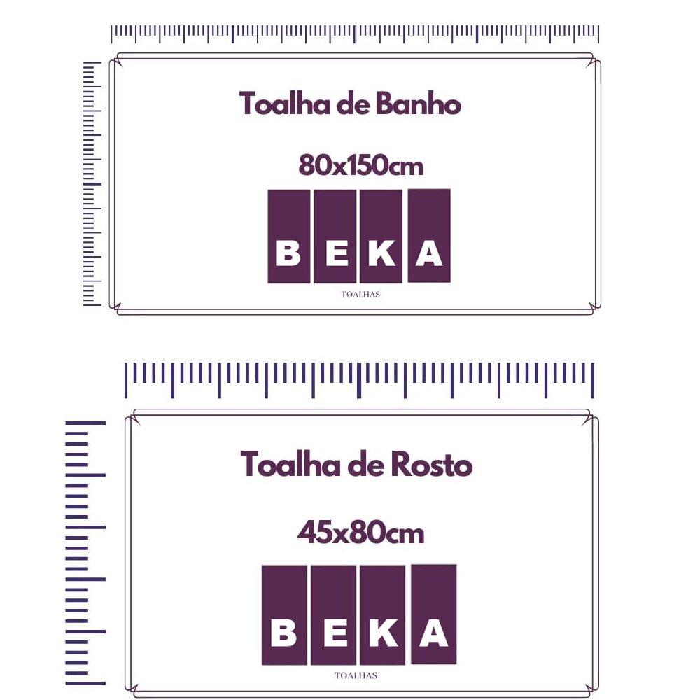 Jogo Toalhas Itália Soft 1 Banho 1 Rosto Super Grossa Beka Verde - 2