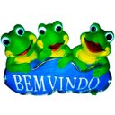 Ver imagem 1 de Trio Sapos Bem-Vindo de Aparador Sala-Escritório Decor Azul