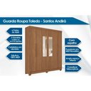 Ver imagem 7 de Guarda Roupa 6 Portas 2ESP Pés Toledo S. Andirá Jatobá