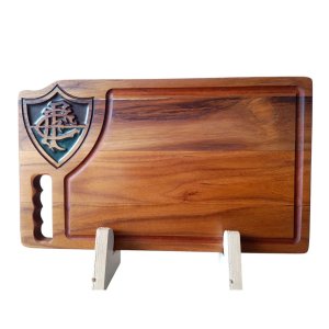 Tábua Churrasco Personalizada Resina Fluminense 40x24x2cm