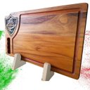Ver imagem 4 de Tábua Churrasco Personalizada Resina Fluminense 40x24x2cm