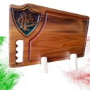 Ver imagem 3 de Tábua Churrasco Personalizada Resina Fluminense 40x24x2cm