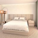 Ver imagem 4 de Cama Queen e Cabeceira C/ 2 Mesas e 2 Gavetas Mdf sob Medida Cor:titânio