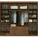 Ver imagem 3 de Guarda-roupa Casal 8 Portas 6 Gavetas 238,80cm Master Santos Andirá