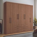 Ver imagem 5 de Guarda-roupa Casal 8 Portas 6 Gavetas 238,80cm Master Santos Andirá