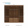 Guarda-roupa Casal 8 Portas 6 Gavetas 238,80cm Master Santos Andirá - 4