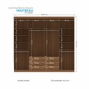 Ver imagem 4 de Guarda-roupa Casal 8 Portas 6 Gavetas 238,80cm Master Santos Andirá