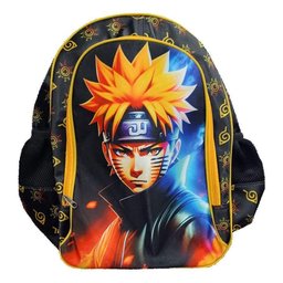 Mochila Escolar Infantil Naruto Preto - Gv Bolsas - 1